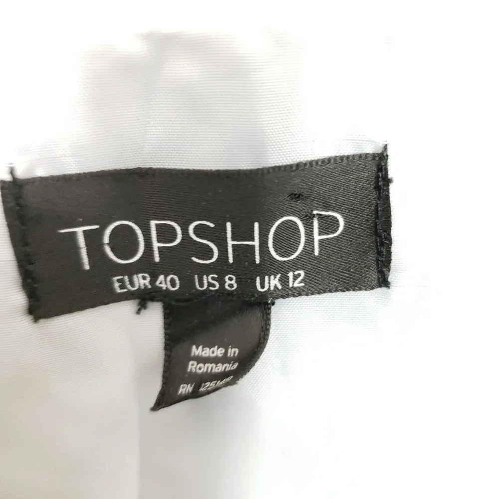 Topshop A Line Mod Mini Skirt Size 8